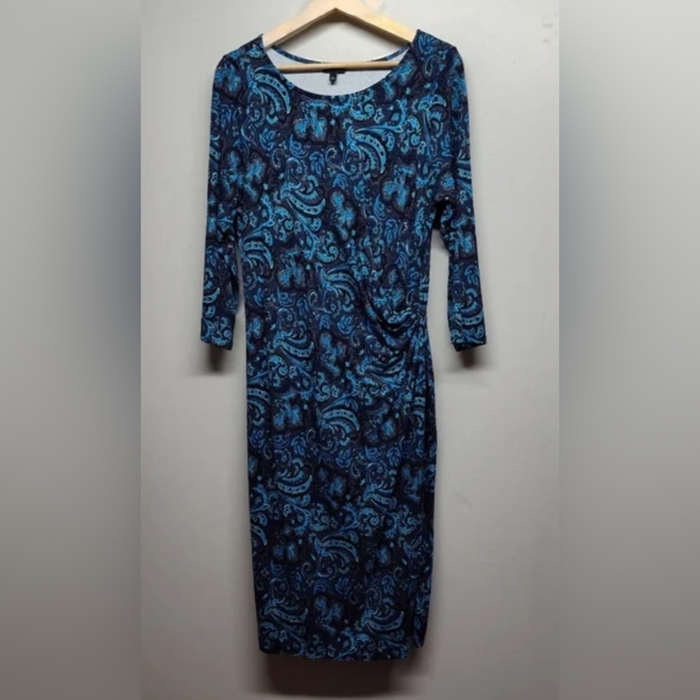 Talbots Paisley Faux Wrap Dress